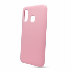 Puzdro Solid Silicone TPU Samsung Galaxy A40 A405 - svetlo ružové