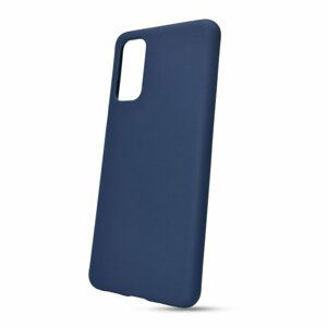 Puzdro Solid Silicone TPU Samsung Galaxy S20 G980 - tmavo modré