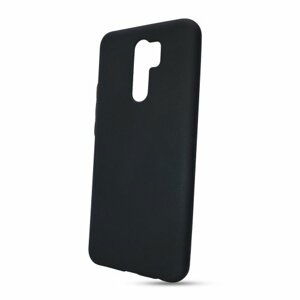 Puzdro Solid Silicone TPU Xiaomi Redmi 9 - čierne