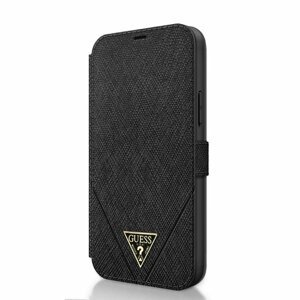 GUFLBKP12SVSATMLBK Guess Saffiano V Stitch Book Pouzdro pro iPhone 12 mini 5.4 Black