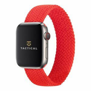 Tactical 773 Pletený Převlékací Řemínek pro iWatch 1/2/3/4/5/6/SE 42/44mm vel. L Red