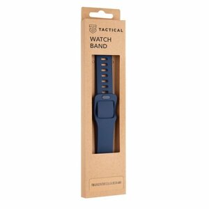 Tactical 790 Silikonový Řemínek s Přezkou pro Apple iWatch 1/2/3/4/5/6/SE 38/40mm Night Blue