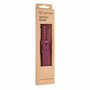 Tactical 793 Silikonový Řemínek s Přezkou pro Apple iWatch 1/2/3/4/5/6/SE 38/40mm Wine Red