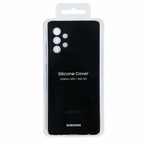 EF-PA525TBE Samsung Silikonový Kryt pro Galaxy A52 Black