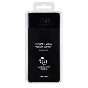 EF-EA525PBE Samsung S-View Pouzdro pro Galaxy A52 Black