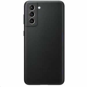 EF-VG996LBE Samsung Kožený Kryt pro Galaxy S21+ Black