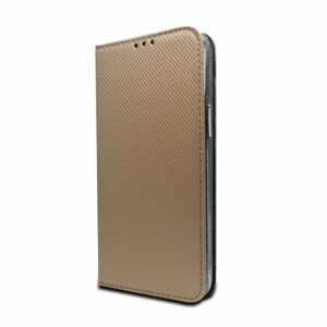 LG K42 bočná knižka, zlatá (magnet)