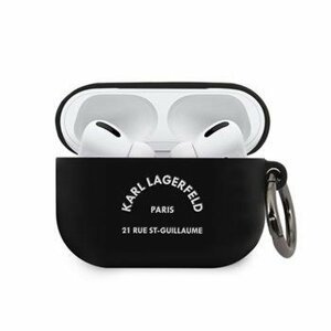 KLACAPSILRSGBK Karl Lagerfeld Rue St Guillaume Pouzdro pro Airpods Pro Black