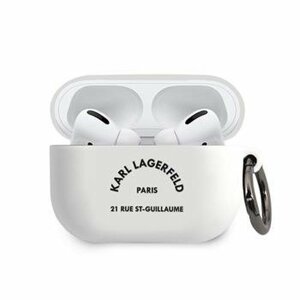 Puzdro Karl Lagerfeld KLACAPSILRSGWH Rue St Guillaume Airpods Pro - biele