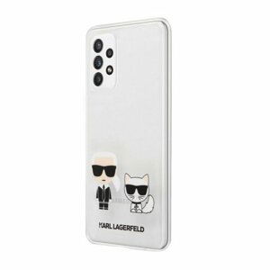 KLHCA32CKTR Karl Lagerfeld PC/TPU Karl & Choupette Kryt pro Samsung Galaxy A32 5G Transparent