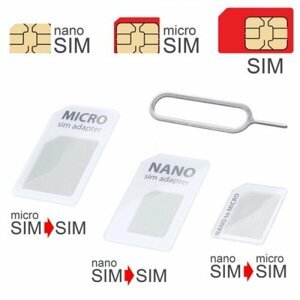 mobilNET SIM adaptér 3v1 (nanoSIM.microSIM.SIM) biela