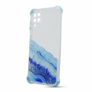 Puzdro Water TPU Samsung Galaxy A12 A125 vzor 4 - modré