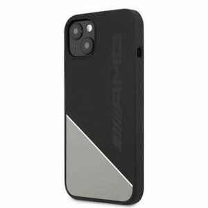 AMHCP13MWGDBK AMG Liquid Silicone Zadní Kryt pro iPhone 13 Black/Grey