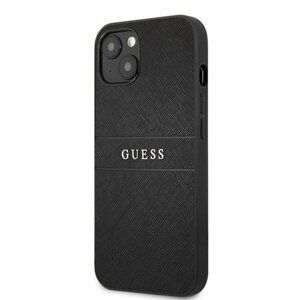 GUHCP13MPSASBBK Guess PU Leather Saffiano Zadní Kryt pro iPhone 13 Black