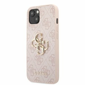 Puzdro Guess GUHCP13M4GMGPI PU 4G Metal Logo iPhone 13 - ružové