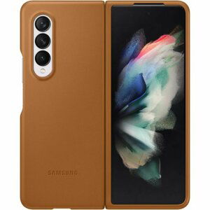 EF-VF926LAE Samsung Kožený Kryt pro Galaxy Z Fold 3 Camel