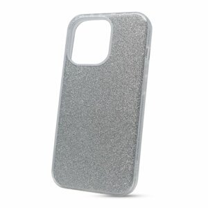 Puzdro Shimmer 3in1 TPU iPhone 13 - strieborné