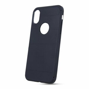 Puzdro Carbon Lux TPU iPhone X/XS - Čierne