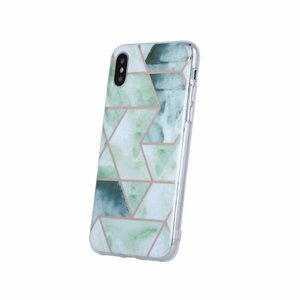 Puzdro Marble TPU iPhone Xs Max - Zelené