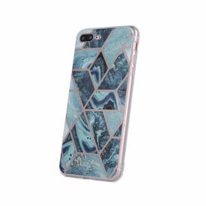 Puzdro Marble TPU iPhone 11 - Tmavo Modré