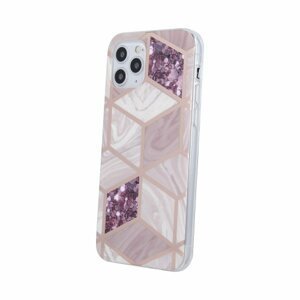 Puzdro Marble TPU iPhone 12 Mini  - Ružové