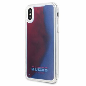 Guess case for iPhone X / XS GUHCPXGLCRE red hard case California Glow in the Dark