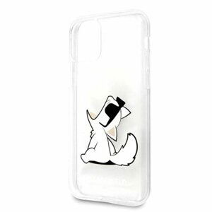 Puzdro Karl Lagerfeld iPhone 11 Pro KLHCN58CFNRC Choupette Fun - transparentné