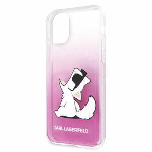 Karl Lagerfeld case for iPhone 11 Pro KLHCN58CFNRCPI pink hard case Choupette Fun