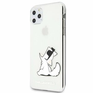 Puzdro Karl Lagerfeld iPhone 11 Pro Max KLHCN65CFNRC Choupette Fun - transparentné