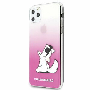 Karl Lagerfeld case for iPhone 11 Pro Max KLHCN65CFNRCPI pink hard case Choupette Fun