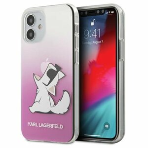 Karl Lagerfeld case for iPhone 12 Pro Max 6,7" KLHCP12LCFNRCPI pink hard case Choupette Fun