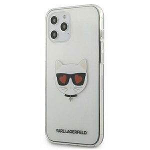 Puzdro Karl Lagerfeld iPhone 12 Mini KLHCP12SCLTR Choupette - transparentné