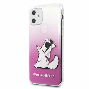 Karl Lagerfeld case for iPhone 13 Pro / 13 6,1" KLHCP13LCFNRCPI hard case pink Choupette Fun