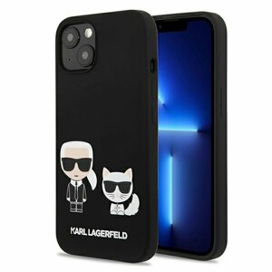 Karl Lagerfeld case for iPhone 13 Pro / 13 6,1" KLHCP13LSSKCK hard case black Silicone Karl &