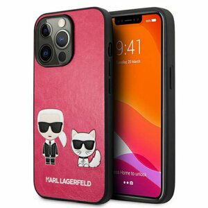 Karl Lagerfeld case for iPhone 13 6,1" KLHCP13MPCUSKCP fushia hard case Iconic Karl & Choupett