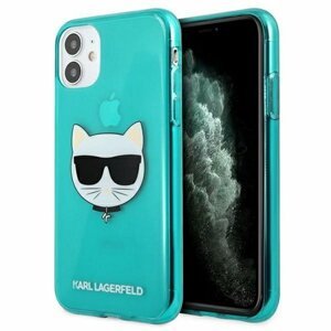 Karl Lagerfeld for iPhone 13 Pro Max 6,7'' KLHCP13XCHTRB blue hard case Glitter Choupette Fluo