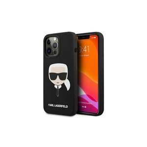 Karl Lagerfeld case for iPhone 13 Pro Max 6,7" KLHCP13XSLKHBK black hard case Silicone Karl`s