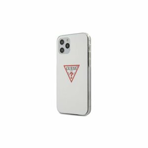 Guess case for iPhone 12 / 12 Pro 6,1" GUHCP12MPCUCTLWH white hard case Triangle Collection