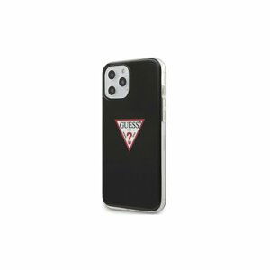 Guess case for iPhone 12 Mini 5,4" GUHCP12SPCUCTLBK black hard case Triangle Collection