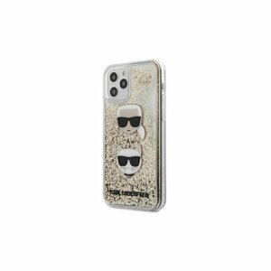 Karl Lagerfeld case for iPhone 12 / 12 Pro 6,1" KLHCP12MKCGLGO gold hard case Liquid Glitter K