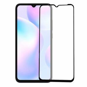 Ochranné sklo 6D Glass Xiaomi Redmi 9/9A/9AT/9C celotvárové - čierne