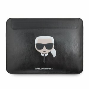 Karl Lagerfeld Head Embossed Computer Sleeve 13/14" Black