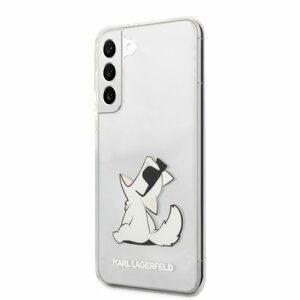 Karl Lagerfeld PC/TPU Choupette Eat Zadní Kryt pro Samsung Galaxy S22+ Transparent