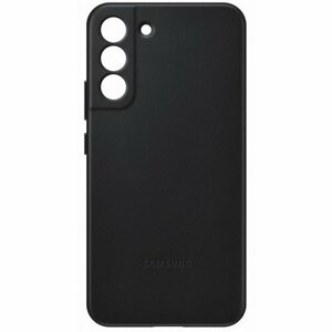 EF-VS906LBE Samsung Kožený Kryt pro Galaxy S22+ Black