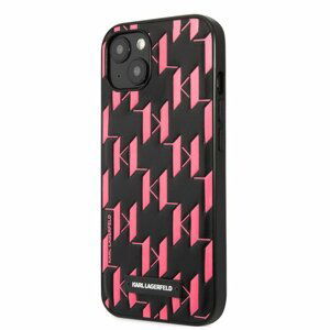 Karl Lagerfeld Monogram Plaque Kryt pro iPhone 13 Pink