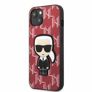 Karl Lagerfeld Monogram Ikonik Kryt pro iPhone 13 mini Red