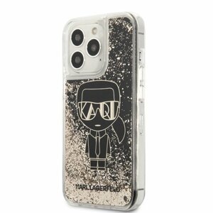 Karl Lagerfeld Liquid Glitter Gatsby Kryt pro iPhone 13 Pro Black