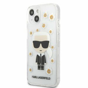 Puzdro Karl Lagerfeld Ikonik Flower iPhone 13 - transparentné