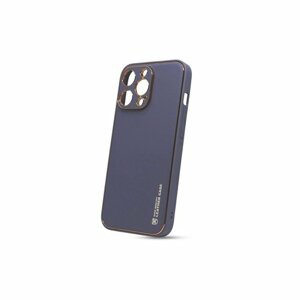 Puzdro Leather TPU iPhone 13 Pro Max - modré