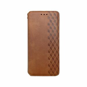 mobilNET knižkové puzdro Samsung Galaxy A32, hnedá, Pattern